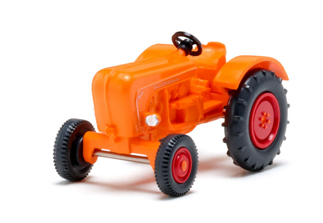 Wiking Allgaier Schlepper Modell - Orange Landwirtschaftstraktor H0 1:87